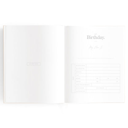 Baby Memories & Milestone Journal in Buttermilk (Boxed)