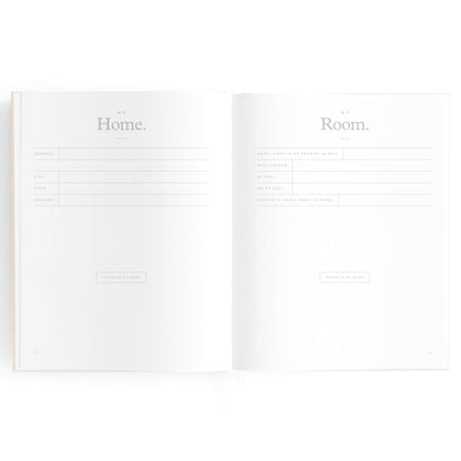 Baby Memories & Milestone Journal in Buttermilk (Boxed)