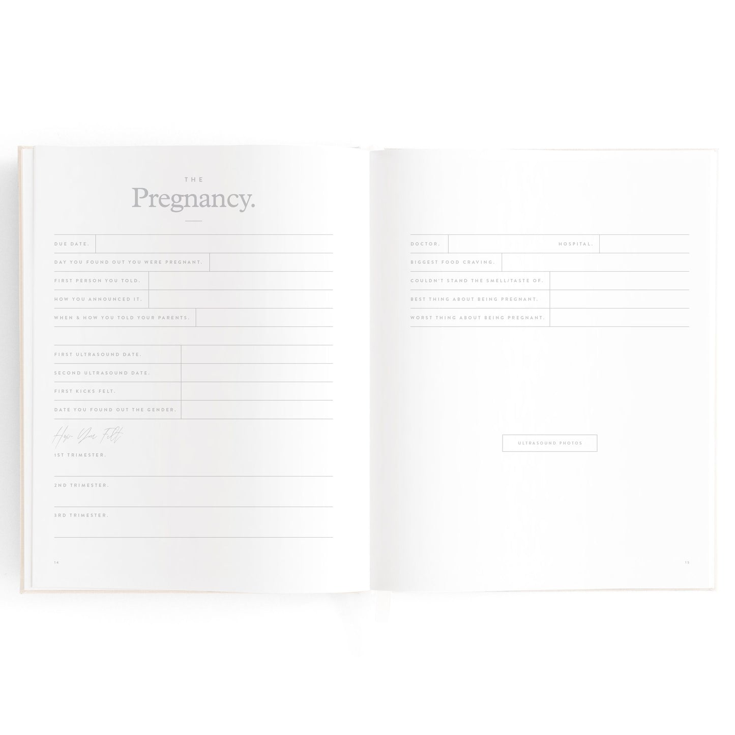 Baby Memories & Milestone Journal in Buttermilk (Boxed)