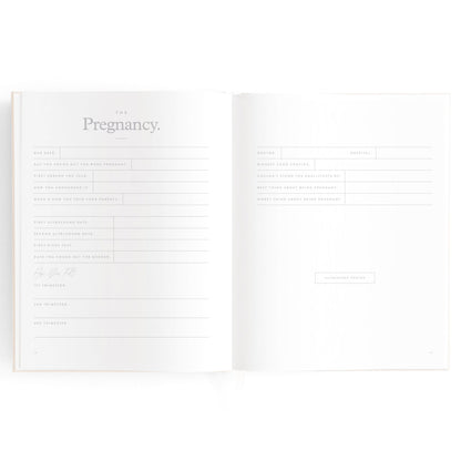 Baby Memories & Milestone Journal in Buttermilk (Boxed)