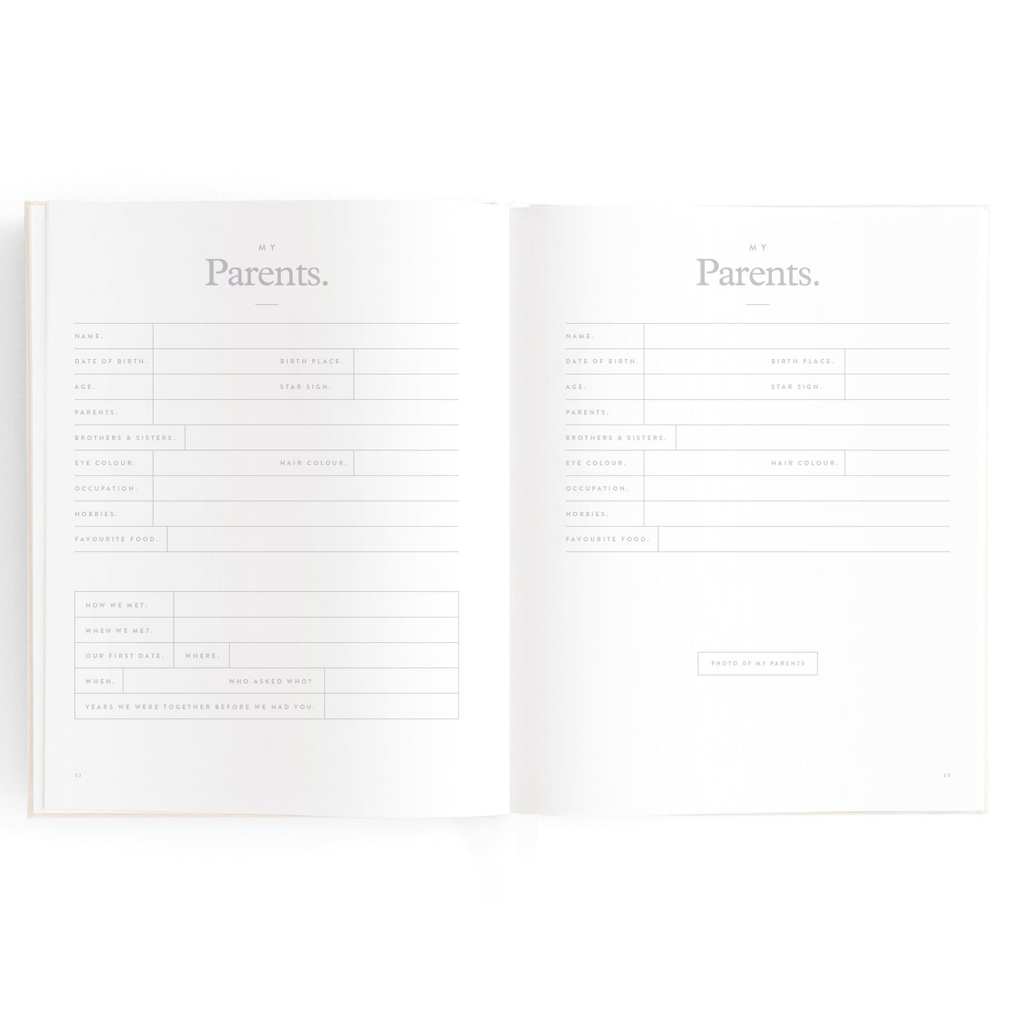 Baby Memories & Milestone Journal in Buttermilk (Boxed)