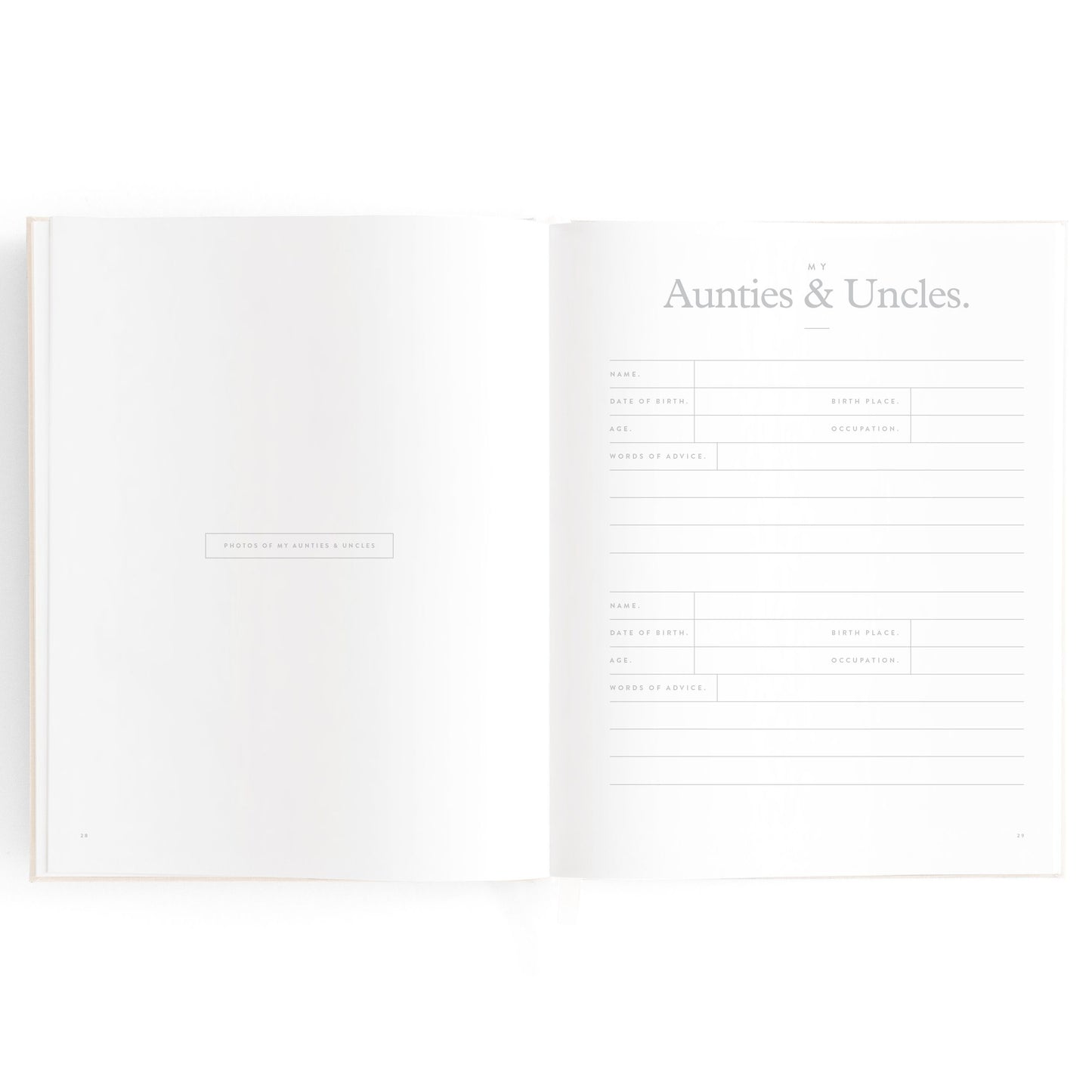 Baby Memories & Milestone Journal in Buttermilk (Boxed)