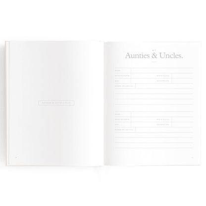 Baby Memories & Milestone Journal in Buttermilk (Boxed)