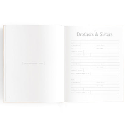 Baby Memories & Milestone Journal in Buttermilk (Boxed)