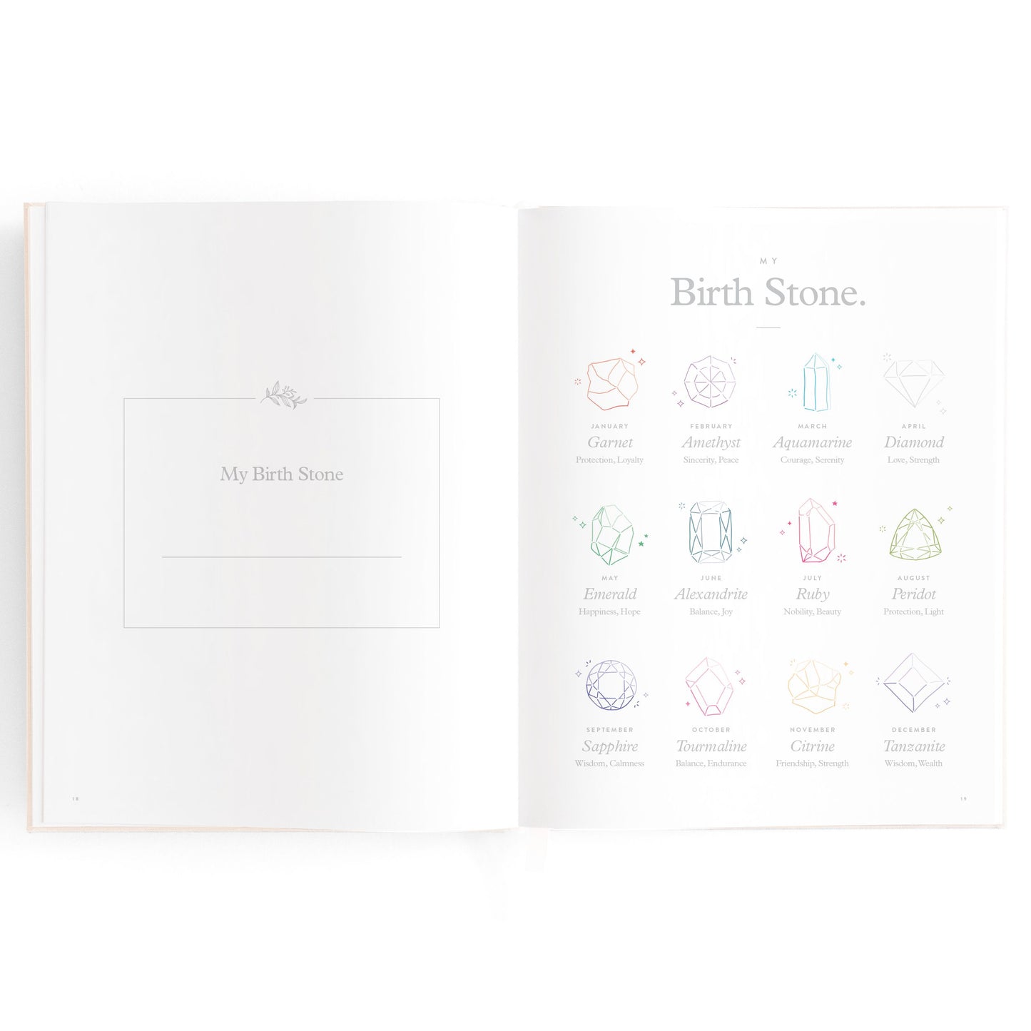 Baby Memories & Milestone Journal in Buttermilk (Boxed)
