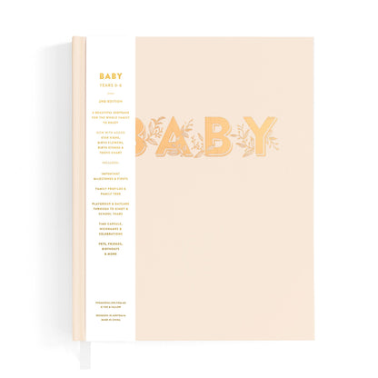 Baby Memories & Milestone Journal in Buttermilk (Boxed)
