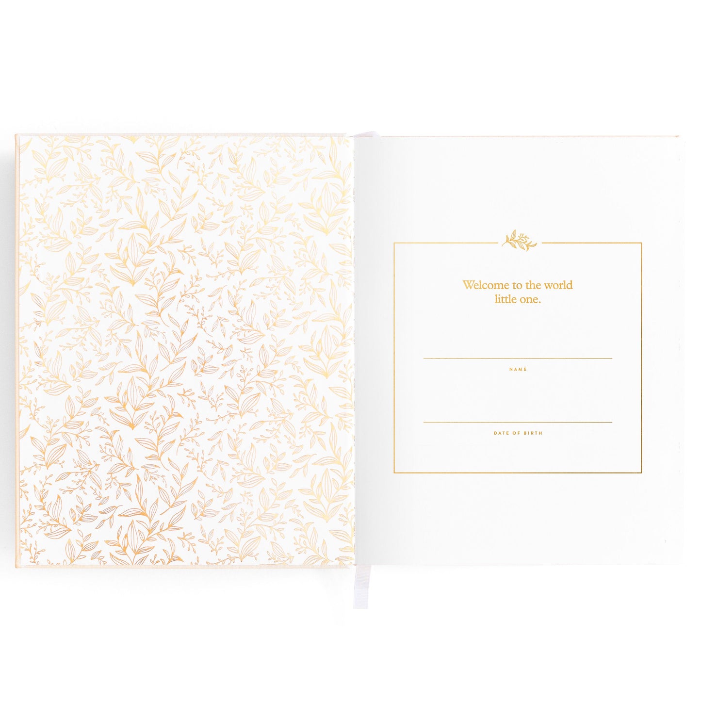 Baby Memories & Milestone Journal in Buttermilk (Boxed)