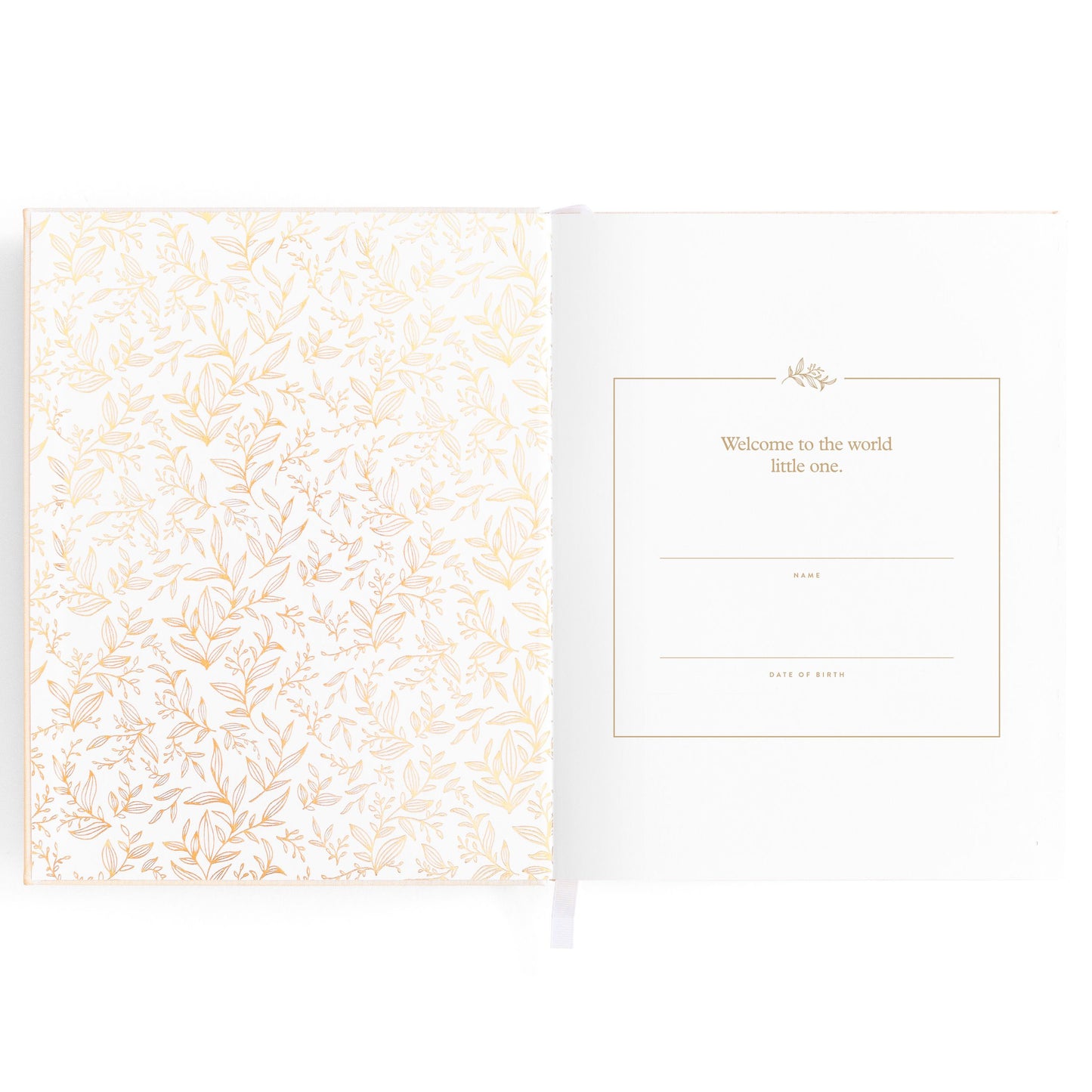 Baby Memories & Milestone Journal in Buttermilk (Boxed)