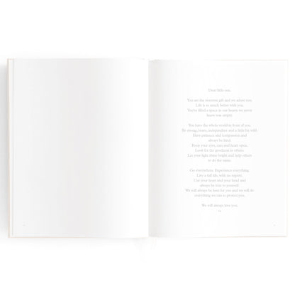 Baby Memories & Milestone Journal in Buttermilk (Boxed)