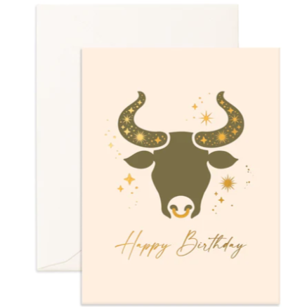 Zodiac Taurus Greeting Card