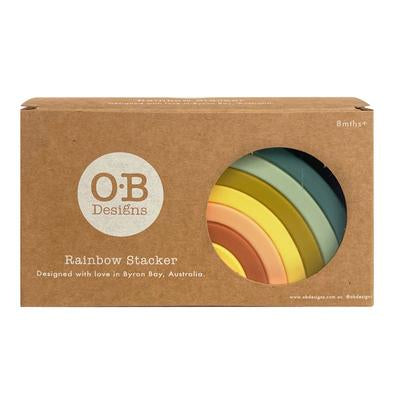 Silicone Rainbow Stacking Toy - Blueberry
