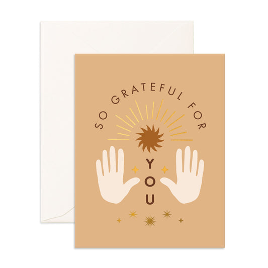So Grateful For You Greeting Card